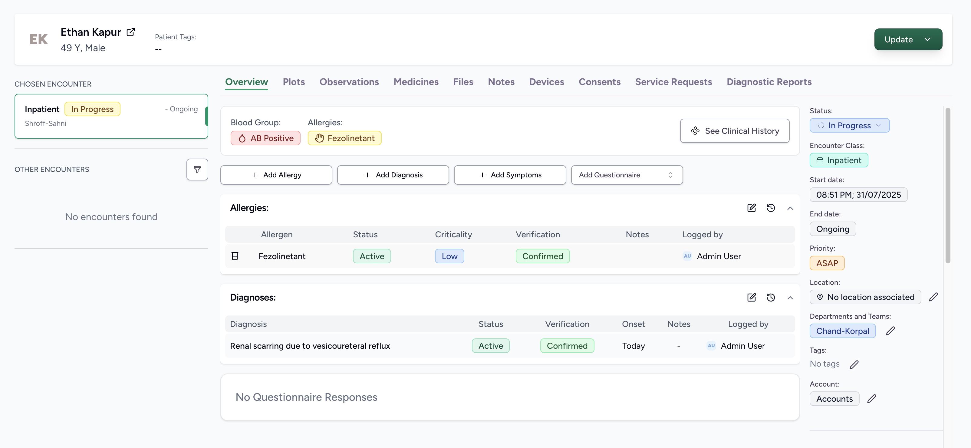 Medibridge EMR System Screenshot
